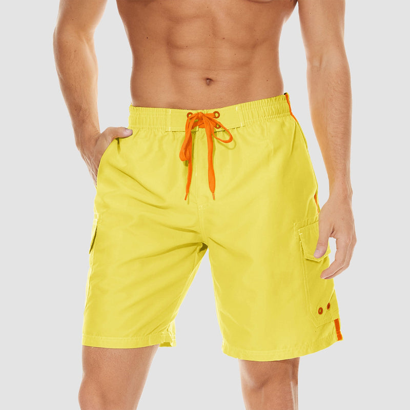 Men's Quick Dry Swim Trunks - Mesh Liner, 4 Pockets 9
