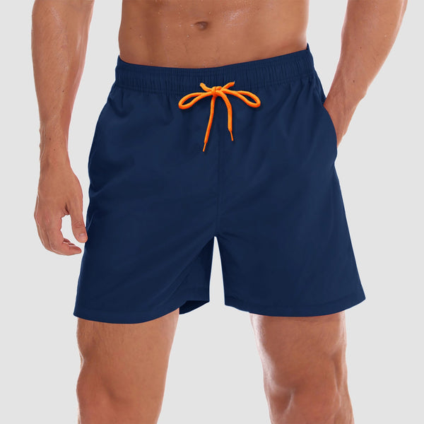 Men's Quick Dry Swim Trunks - Mesh Lining, Multi-Pocket Shorts 0