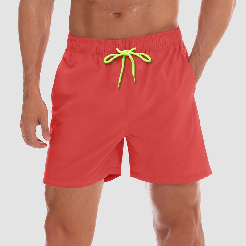 Men's Quick Dry Swim Trunks - Mesh Lining, Multi-Pocket Shorts 15