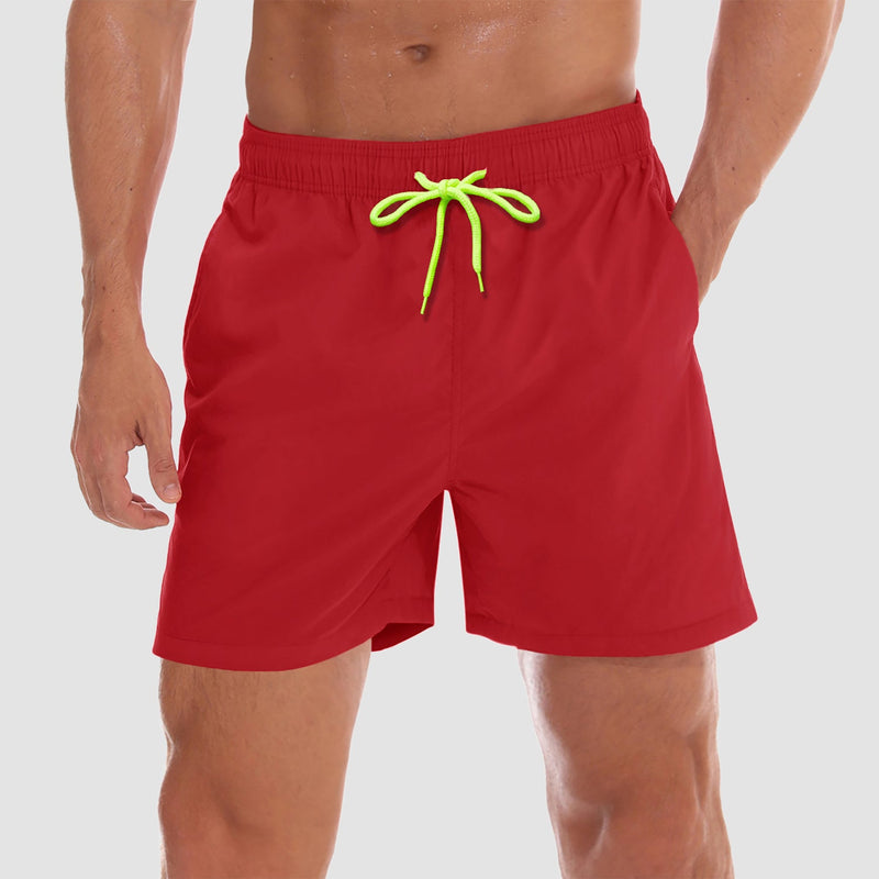 Men's Quick Dry Swim Trunks - Mesh Lining, Multi-Pocket Shorts 17