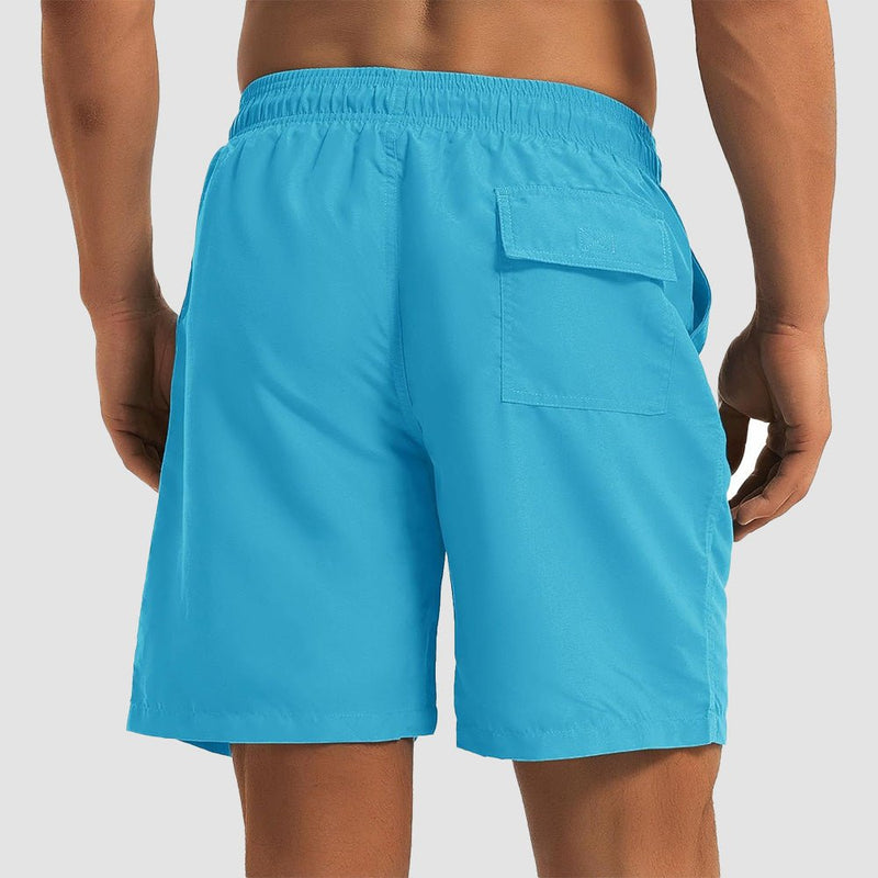 Men's Quick Dry Swim Trunks - Mesh Lining, Multi-Pocket Shorts 4