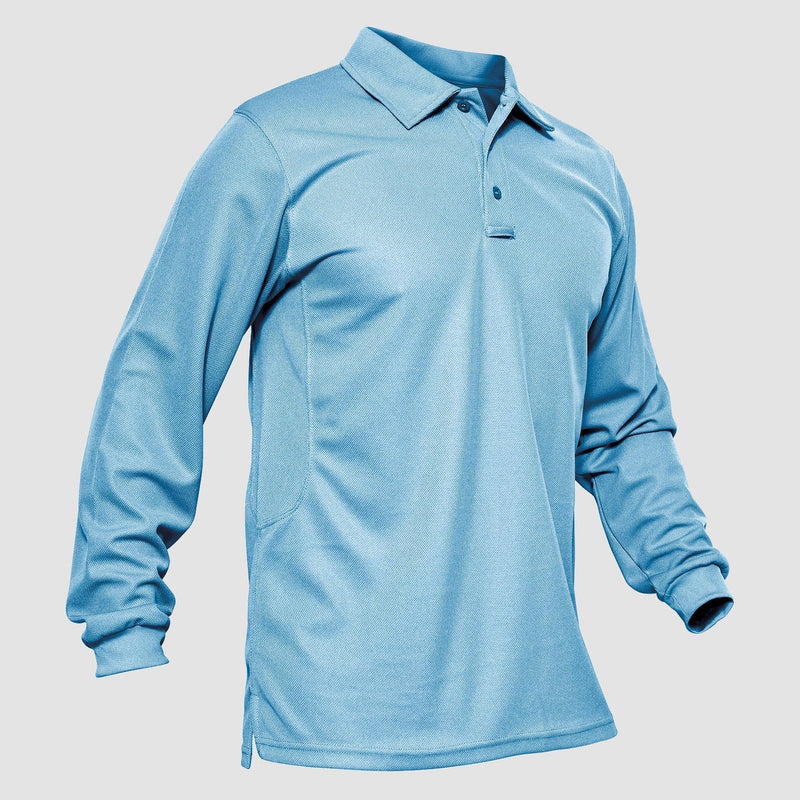 Men's Quick Dry Tactical Polo - Long Sleeve Performance Shirt 21