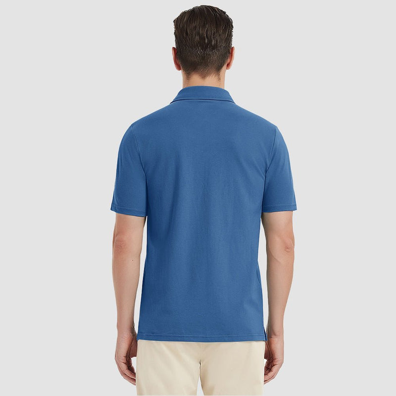 Men's Short Sleeve Polo Shirts Classic Golf Shirt