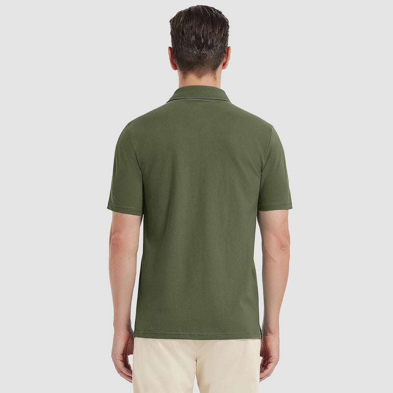Men's Short Sleeve Polo Shirts Classic Golf Shirt