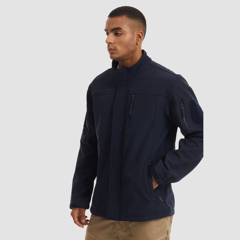 Men's Softshell Tactical Jacket with Fleece Lining
