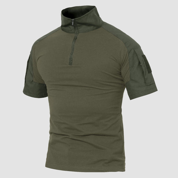 Men's Tactical 1/4 Zip Camo Shirts | Slim Fit 0