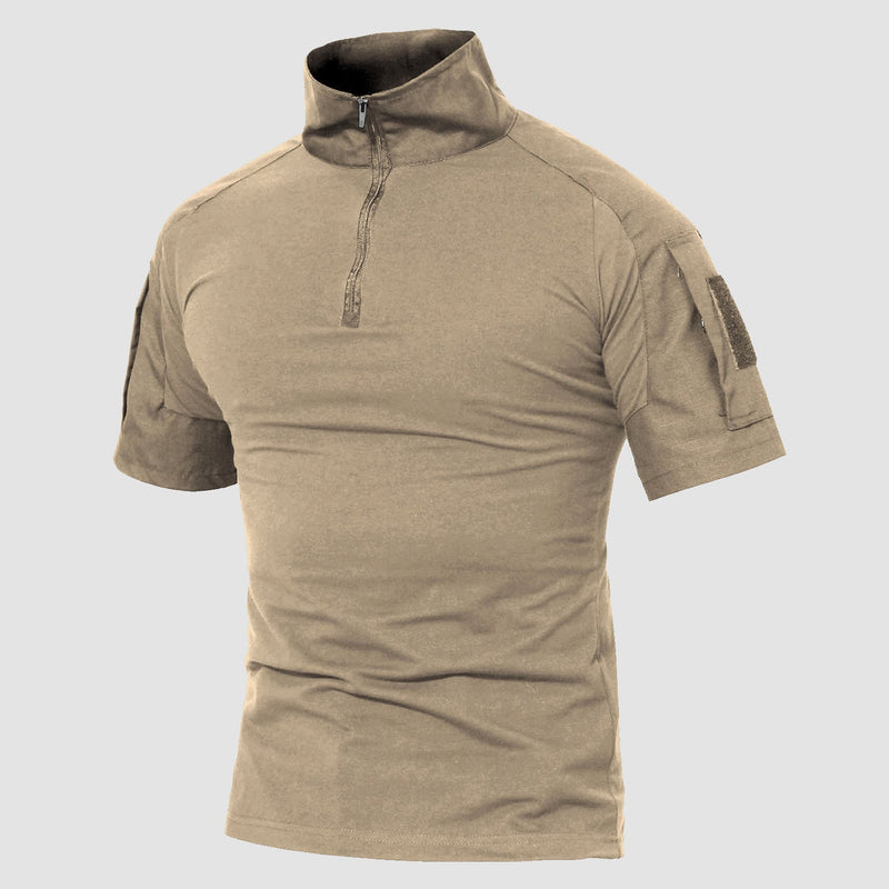Men's Tactical 1/4 Zip Camo Shirts | Slim Fit 10