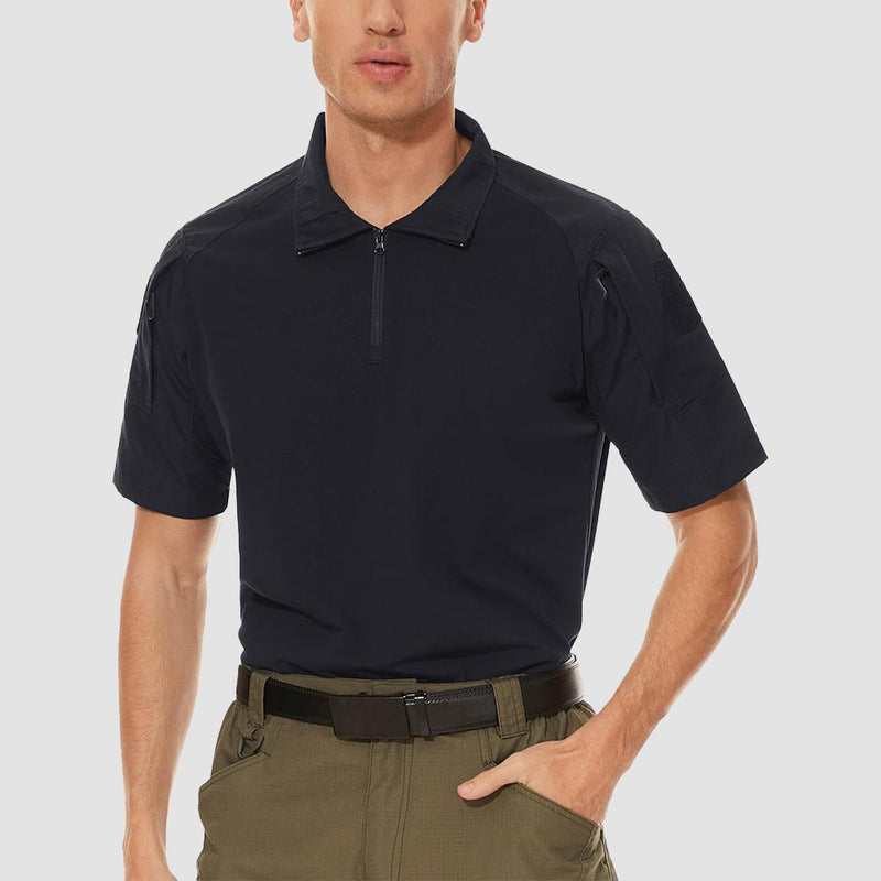 Men's Tactical 1/4 Zip Camo Shirts | Slim Fit 4