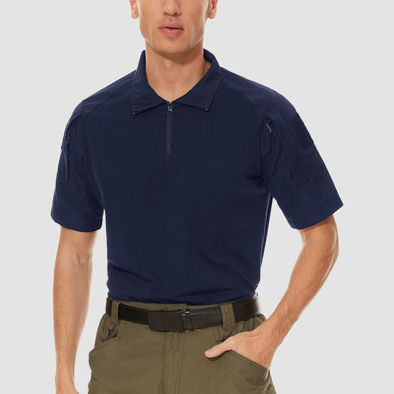 Men's Tactical 1/4 Zip Camo Shirts | Slim Fit 7