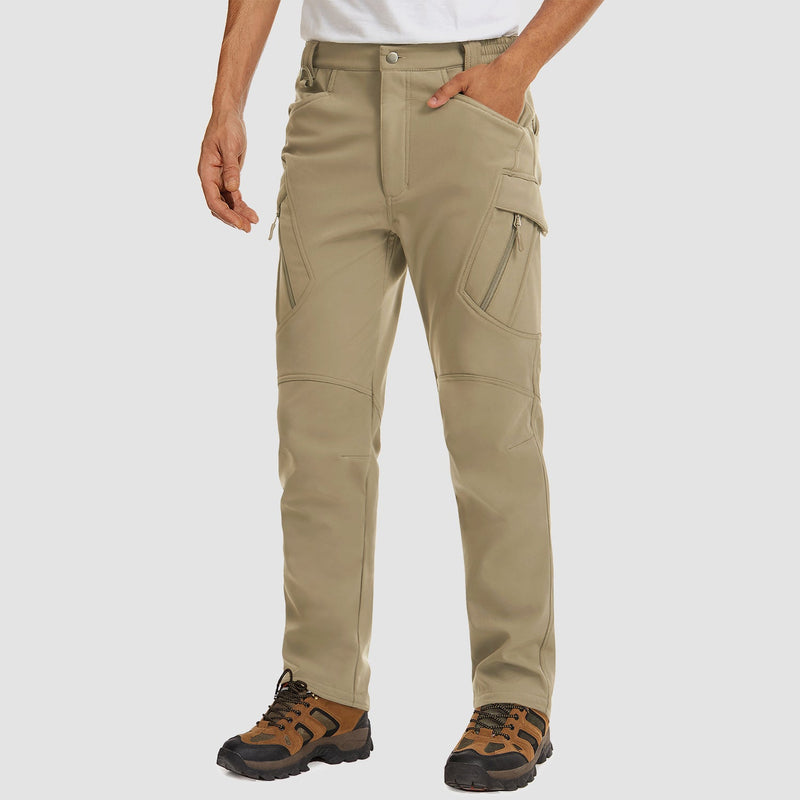 Men's Tactical Pants, 9 Pockets, Fleece Lined, Water Repellent 10