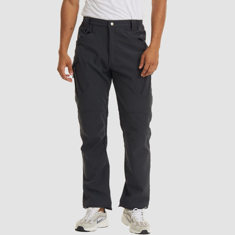 Men's Tactical Pants, 9 Pockets, Fleece Lined, Water Repellent 4
