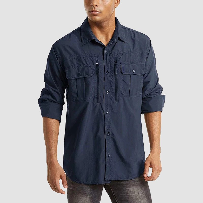 Men's Tactical Shirt, Quick-Dry & UV Protection for Hiking 10