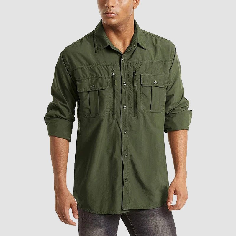 Men's Tactical Shirt, Quick-Dry & UV Protection for Hiking 12