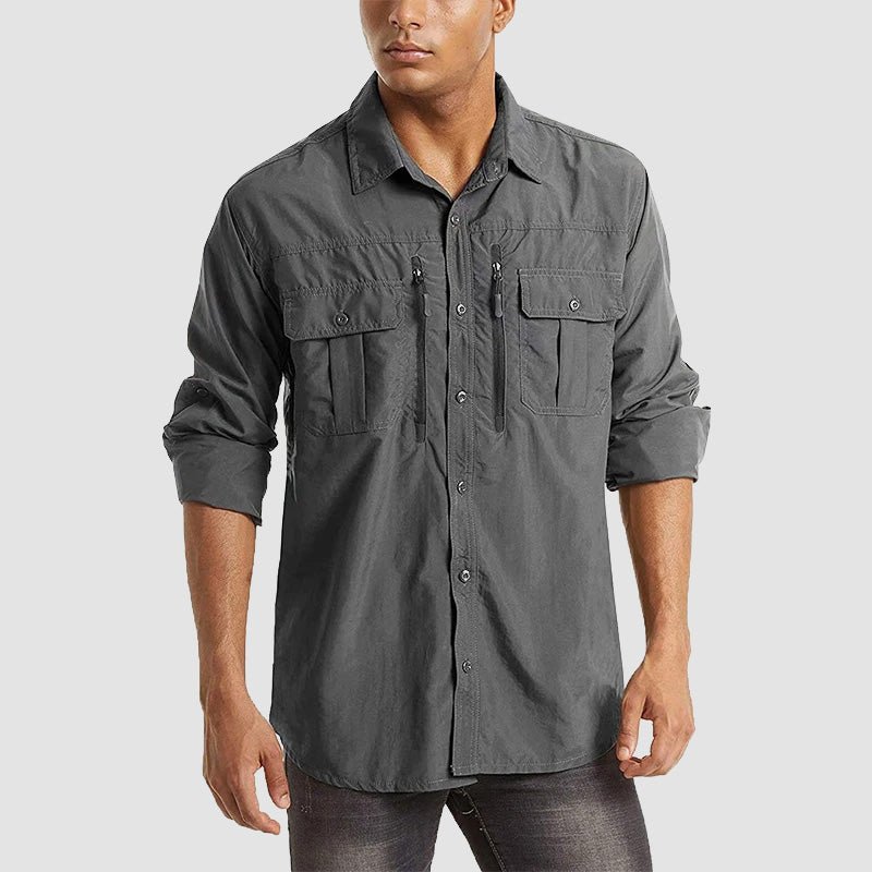 Men's Tactical Shirt, Quick-Dry & UV Protection for Hiking 13