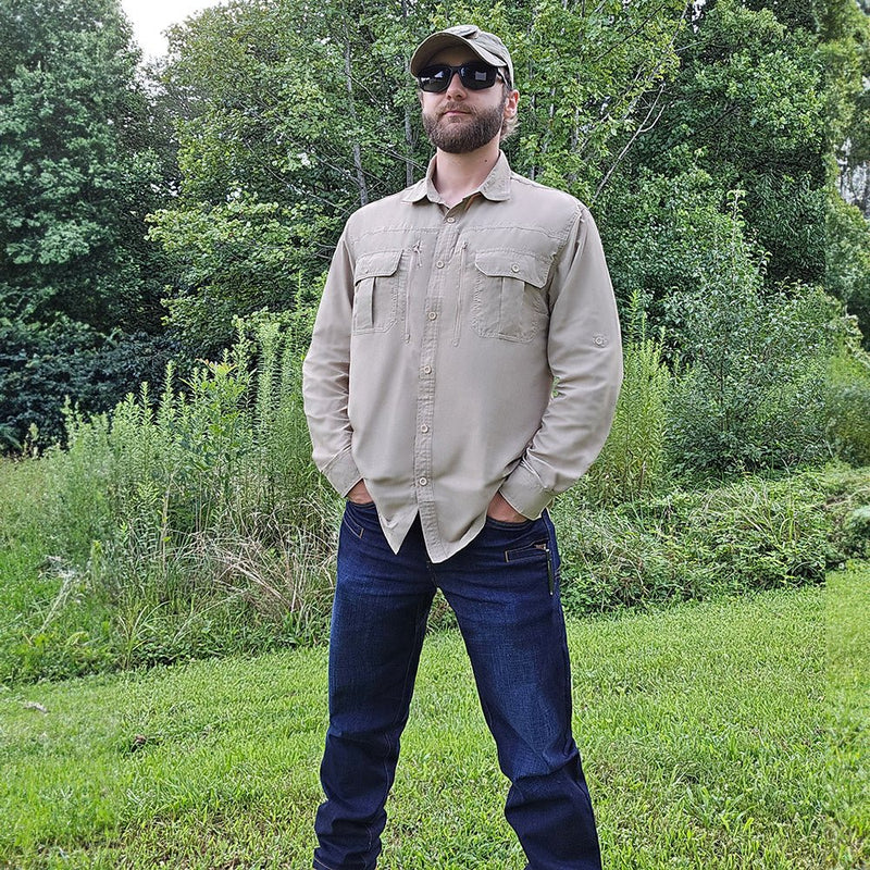 Men's Tactical Shirt, Quick-Dry & UV Protection for Hiking 6