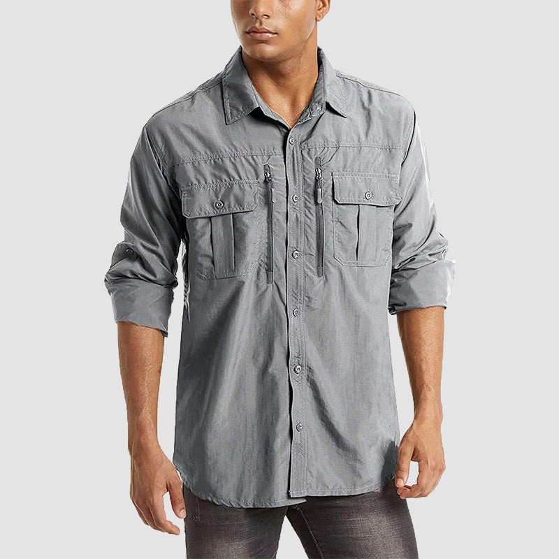 Men's Tactical Shirt, Quick-Dry & UV Protection for Hiking 7