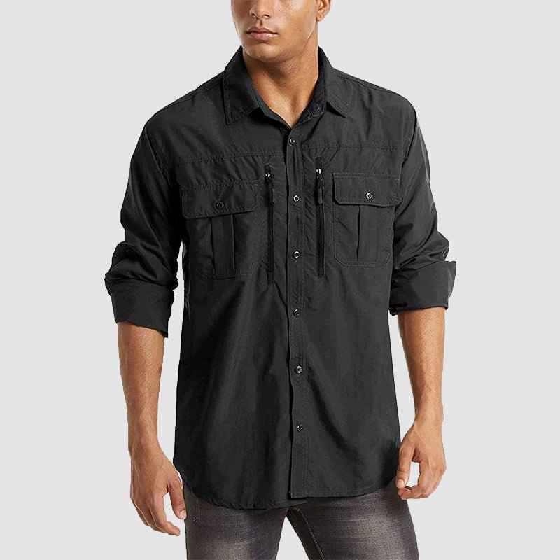 Men's Tactical Shirt, Quick-Dry & UV Protection for Hiking 9