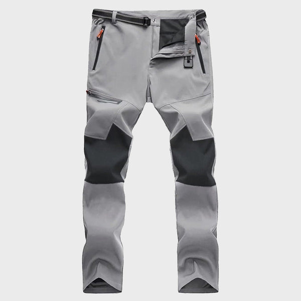 Men's Tactical Trekking Pants - Ripstop Hiking with Zipper Pockets 0