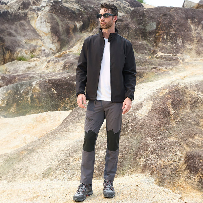 Men's Tactical Trekking Pants - Ripstop Hiking with Zipper Pockets 3