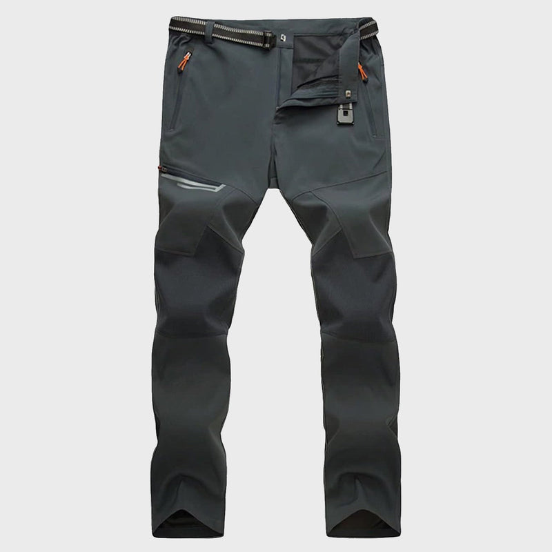 Men's Tactical Trekking Pants - Ripstop Hiking with Zipper Pockets 7