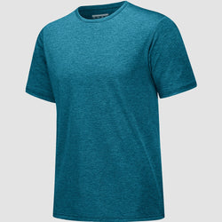 Men's Tag-Free Moisture-Wicking Athletic Fitness T-Shirt 0