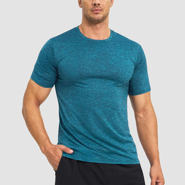 Men's Tag-Free Moisture-Wicking Athletic Fitness T-Shirt 1