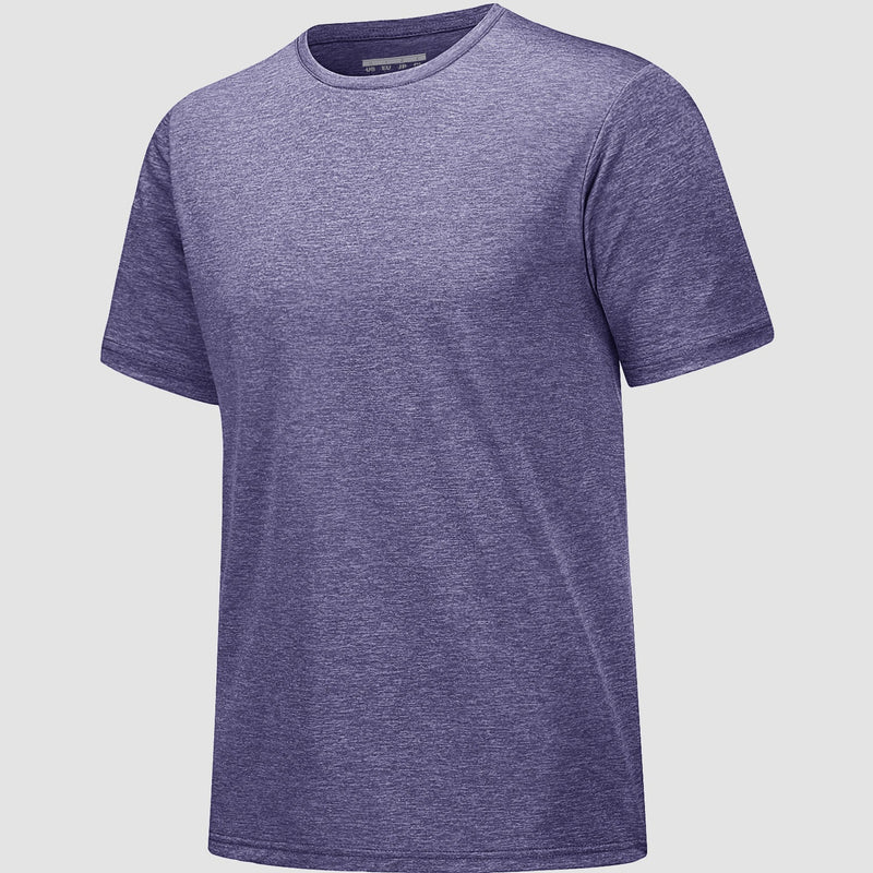 Men's Tag-Free Moisture-Wicking Athletic Fitness T-Shirt 9