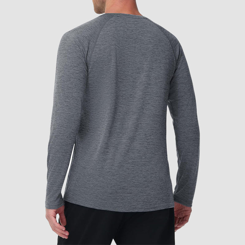 Men's UPF 50+ Long Sleeve Shirt Dry Fit for Fishing & Hiking 8