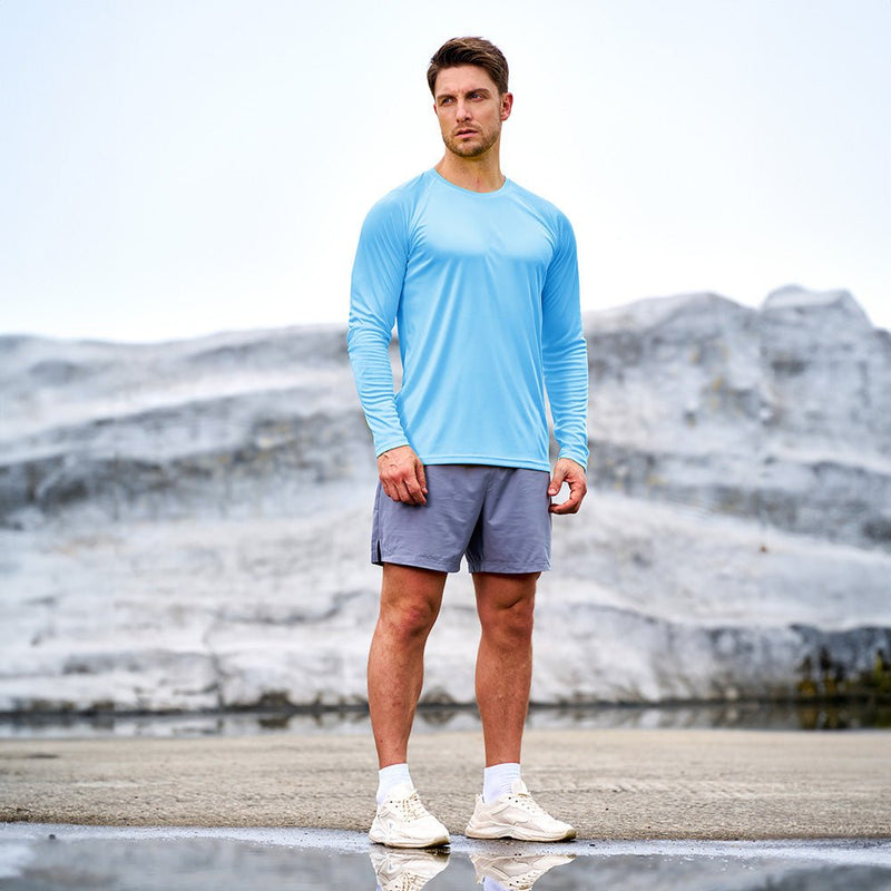 Men's UPF 50+ Quick Dry Shirt - Sun Protection for Hiking 4