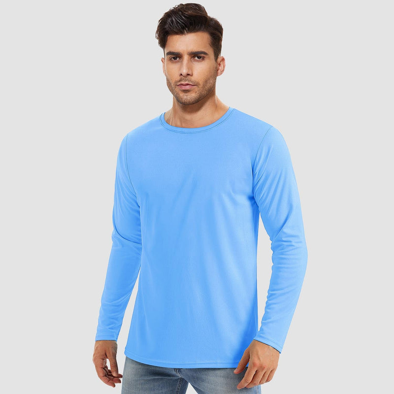 Men's UPF 80+ Long Sleeve Sun Protection Quick-Dry Shirt 12