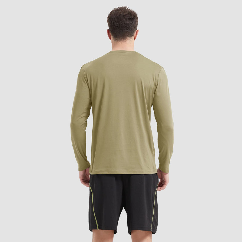 Men's UPF 80+ Long Sleeve Sun Protection Quick-Dry Shirt 1
