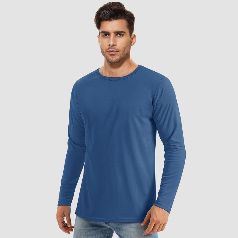 Men's UPF 80+ Long Sleeve Sun Protection Quick-Dry Shirt 4