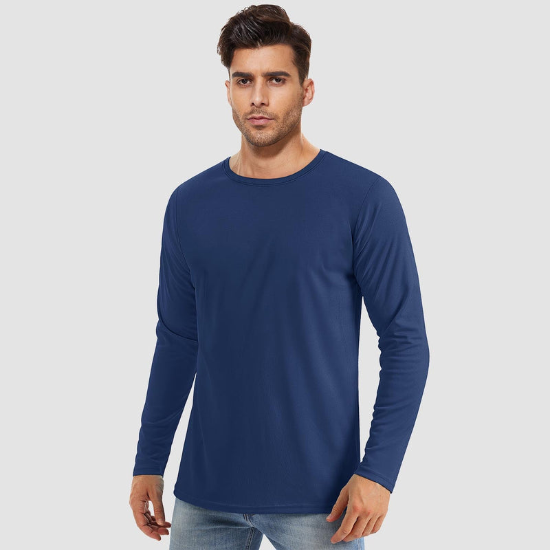 Men's UPF 80+ Long Sleeve Sun Protection Quick-Dry Shirt 7