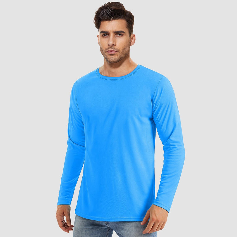 Men's UPF 80+ Long Sleeve Sun Protection Quick-Dry Shirt 9