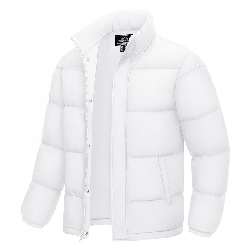 Men's Warm Down Puffer Jacket, Water-Resistant & Windproof