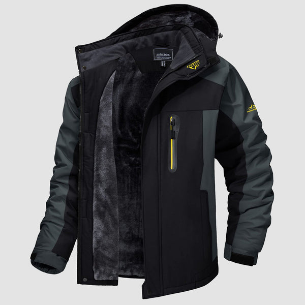 Men's Water-Resistant Ski Jacket - Warm Fleece Winter