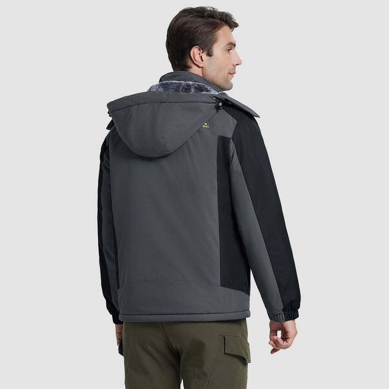 Men's Water-Resistant Ski Jacket - Warm Fleece Winter