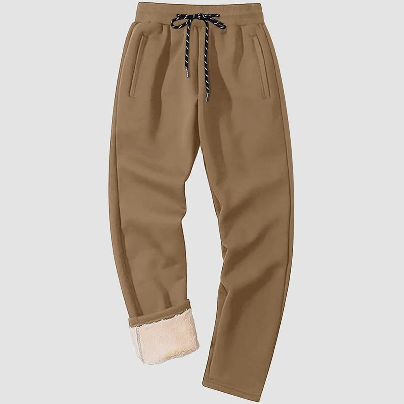 Men's Winter Fleece Pants Sweatpants Thicken Warm Athletic Pants 9