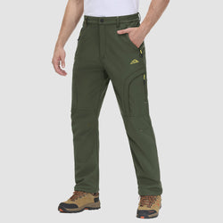 Men's Winter Hiking Pants - Fleece-Lined & Water-Resistant 0
