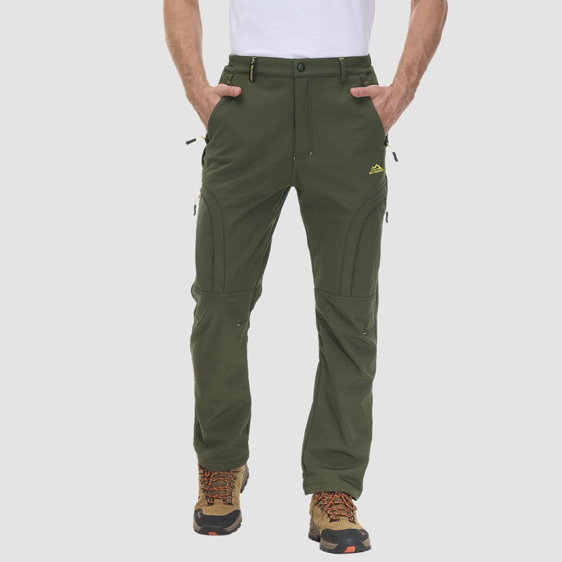 Men's Winter Hiking Pants - Fleece-Lined & Water-Resistant 3