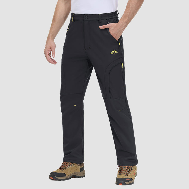 Men's Winter Hiking Pants - Fleece-Lined & Water-Resistant 7