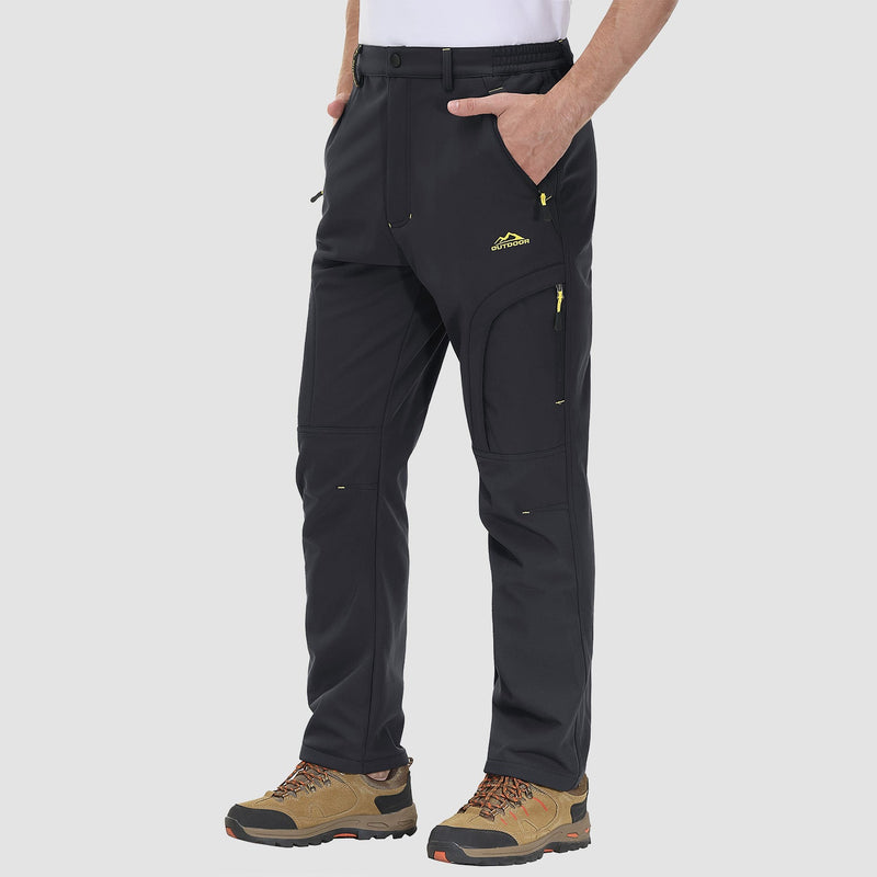 Men's Winter Hiking Pants - Fleece-Lined & Water-Resistant 8