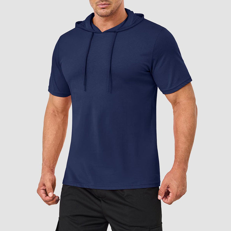 Mens Fashion Athletic Hoodies T-shirt Sport Sweatshirt Solid Color 12