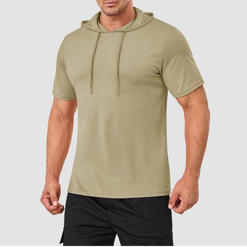 Mens Fashion Athletic Hoodies T-shirt Sport Sweatshirt Solid Color 16