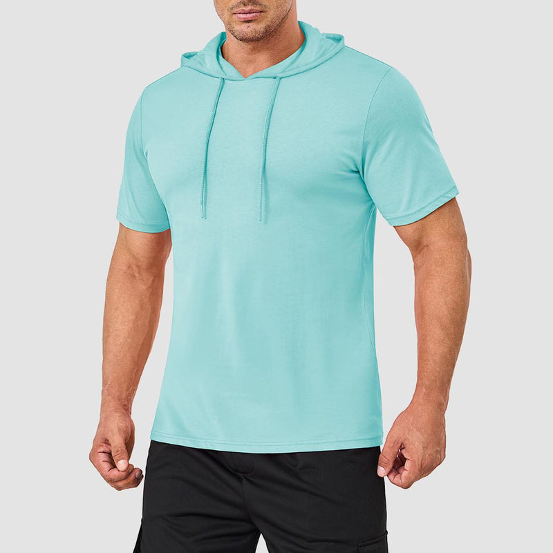 Mens Fashion Athletic Hoodies T-shirt Sport Sweatshirt Solid Color 21