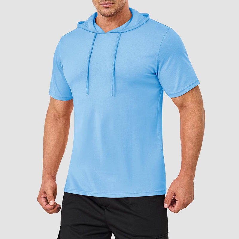 Mens Fashion Athletic Hoodies T-shirt Sport Sweatshirt Solid Color 22