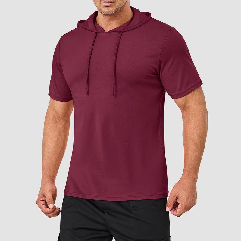 Mens Fashion Athletic Hoodies T-shirt Sport Sweatshirt Solid Color 23