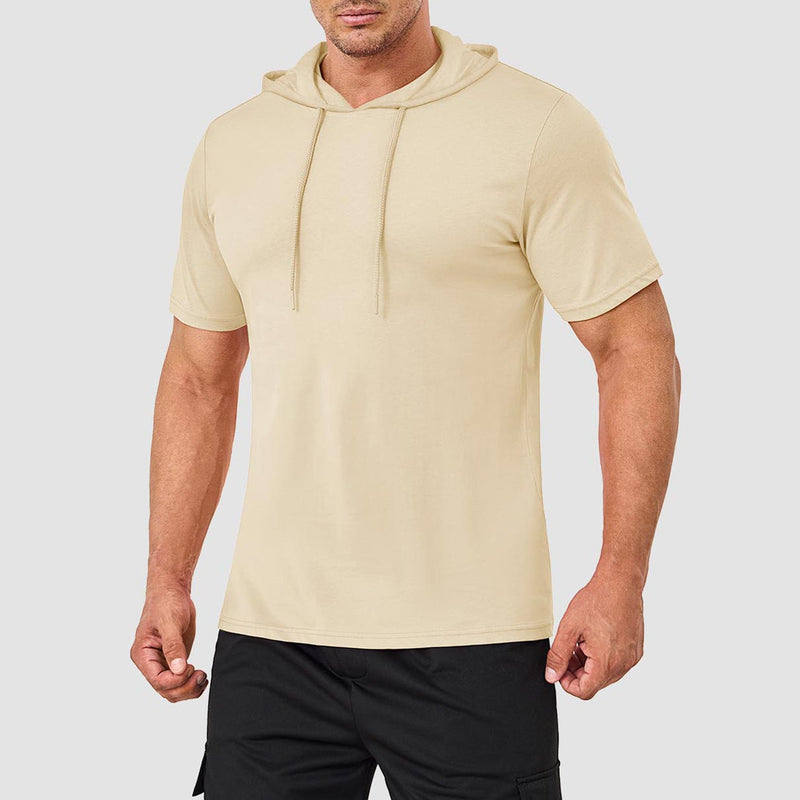 Mens Fashion Athletic Hoodies T-shirt Sport Sweatshirt Solid Color 24