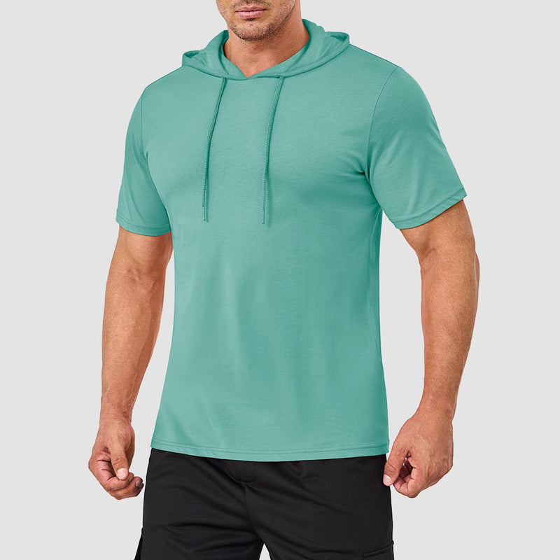 Mens Fashion Athletic Hoodies T-shirt Sport Sweatshirt Solid Color 3