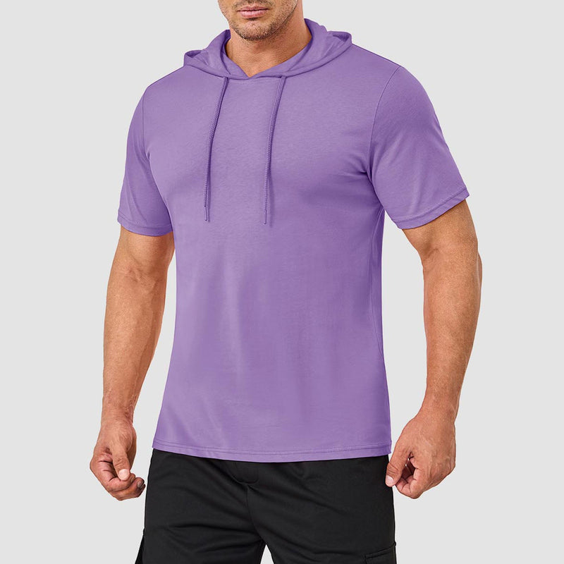 Mens Fashion Athletic Hoodies T-shirt Sport Sweatshirt Solid Color 9